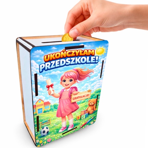SKARBONKA DLA DZIECI PREZENT Zakończenie Przedszkola Upominek
