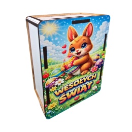 SKARBONKA WIELKANOCNA WYKREŚLANA OD ZAJĄCZKA DLA DZIECI 500 ZŁ PREZENT