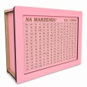 SKARBONKA WYKREŚLANA NA MARZENIA Różowa 5000ZŁ 10000ZŁ OSZCZĘDZANIE PREZENT