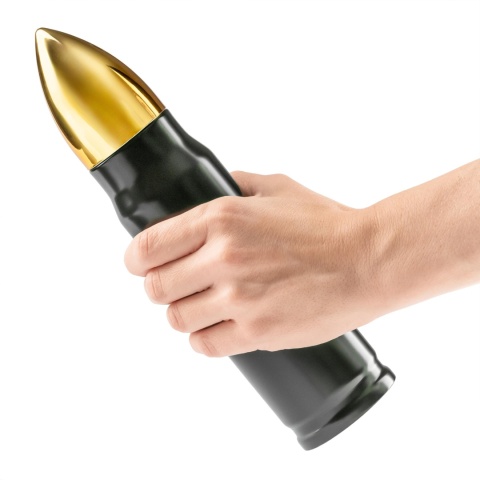 TERMOS POCISK 500 ml stal kubek militarny PREZENT survival ARMY GREEN GADGET 3704