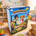 ZESTAW PREZENT NA ZAKOŃCZENIE PRZEDSZKOLA pudełko na słodycze skarbonka