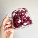 Szklanka termiczna kwiaty w środku HORTENSJA Burgund 180ml Podwójne dno