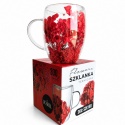 Szklanka termiczna kwiaty w środku HORTENSJA CHROBOTEK 300ml Podwójne dno