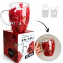 Szklanka termiczna kwiaty w środku HORTENSJA CHROBOTEK 300ml Podwójne dno